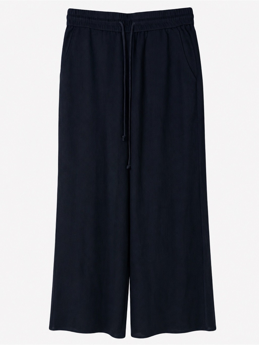 Halara High Waist Drawstring Wide Leg Linen Feel Pants Black xl NWT - Picture 4 of 12